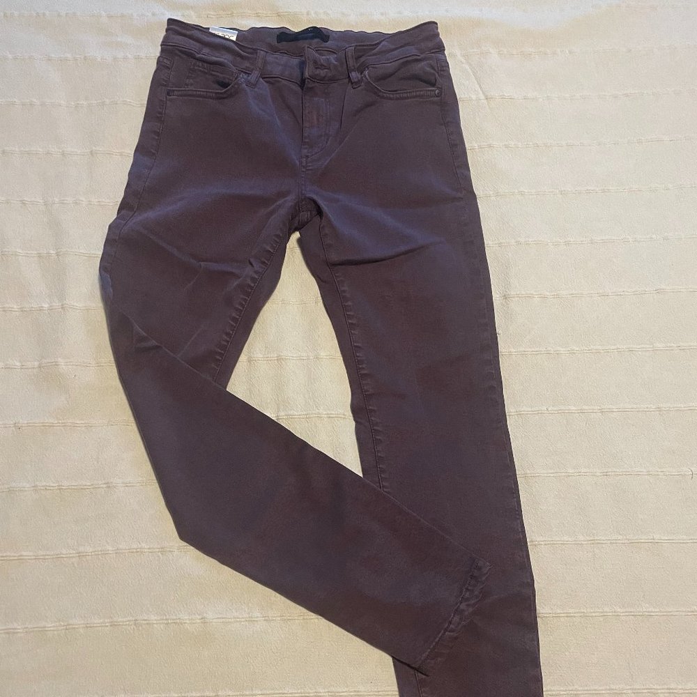 Eggplant/Plum Colored Joe Brand Skinny Jeans - size 27